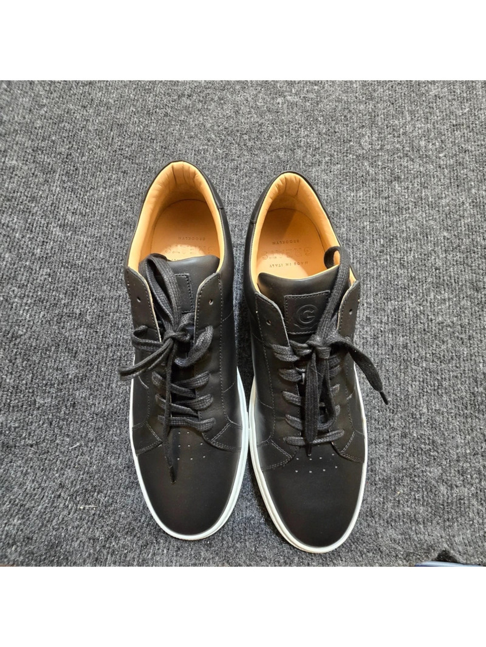 Greats The Royale Nero Black Leather Sneakers Men 11 NWOT Made In Italy